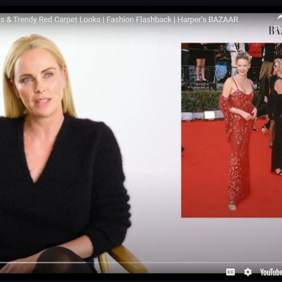 CHARLIZE THERON WORN VINTAGE STERLING SILVER CRYSTAL NECKLACE - Picture 6 of 7